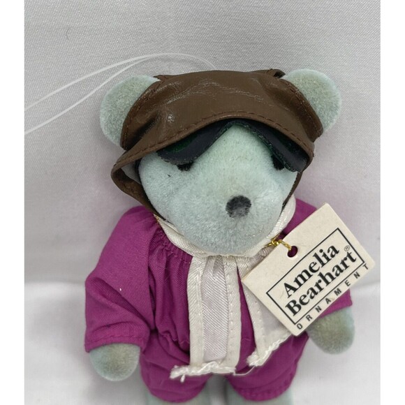 VTG North American Bear Co Amelia Bearhart Figurine 4" Stuffed Animal Ornament - Picture 3 of 8